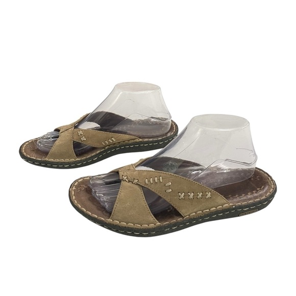 Keen Cush Leather Slide Sandals Brown Summer Flip Flops Brwn US 8 - Picture 6 of 13